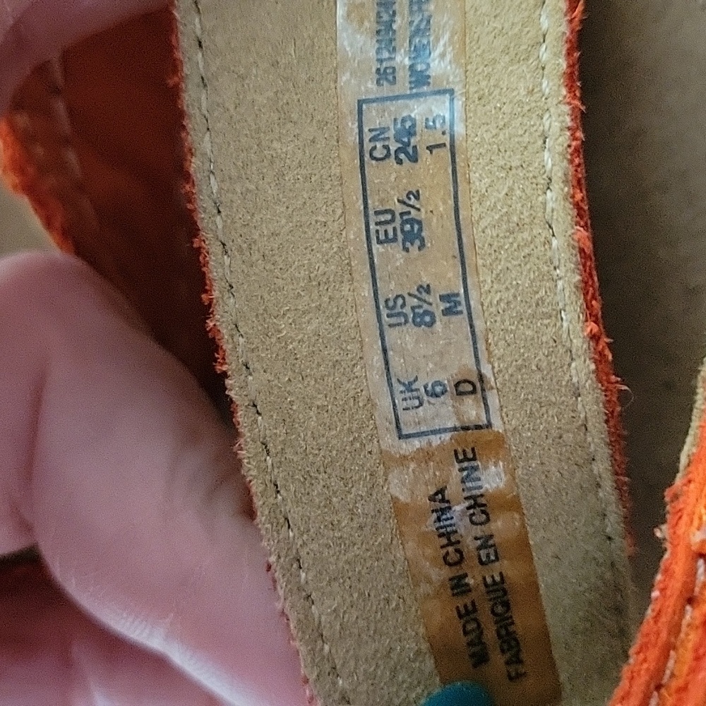Clarks Genuine Leather Wedge Sandal w Velcro Strap - Picture 7 of 8